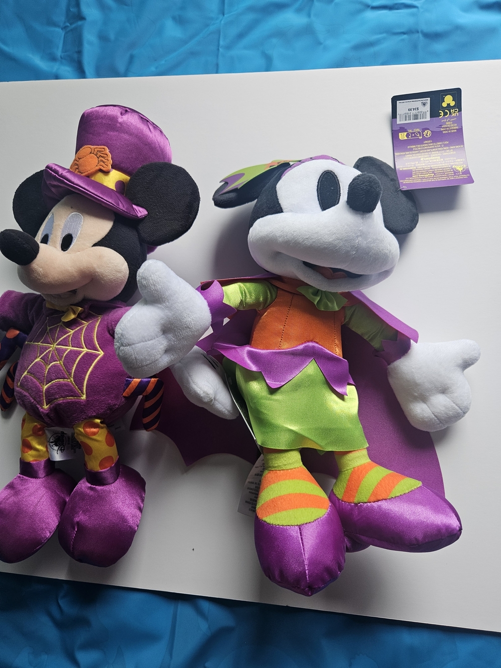 Disney Mickey Mouse Plush Toy - Purple & Green Halloween Costume